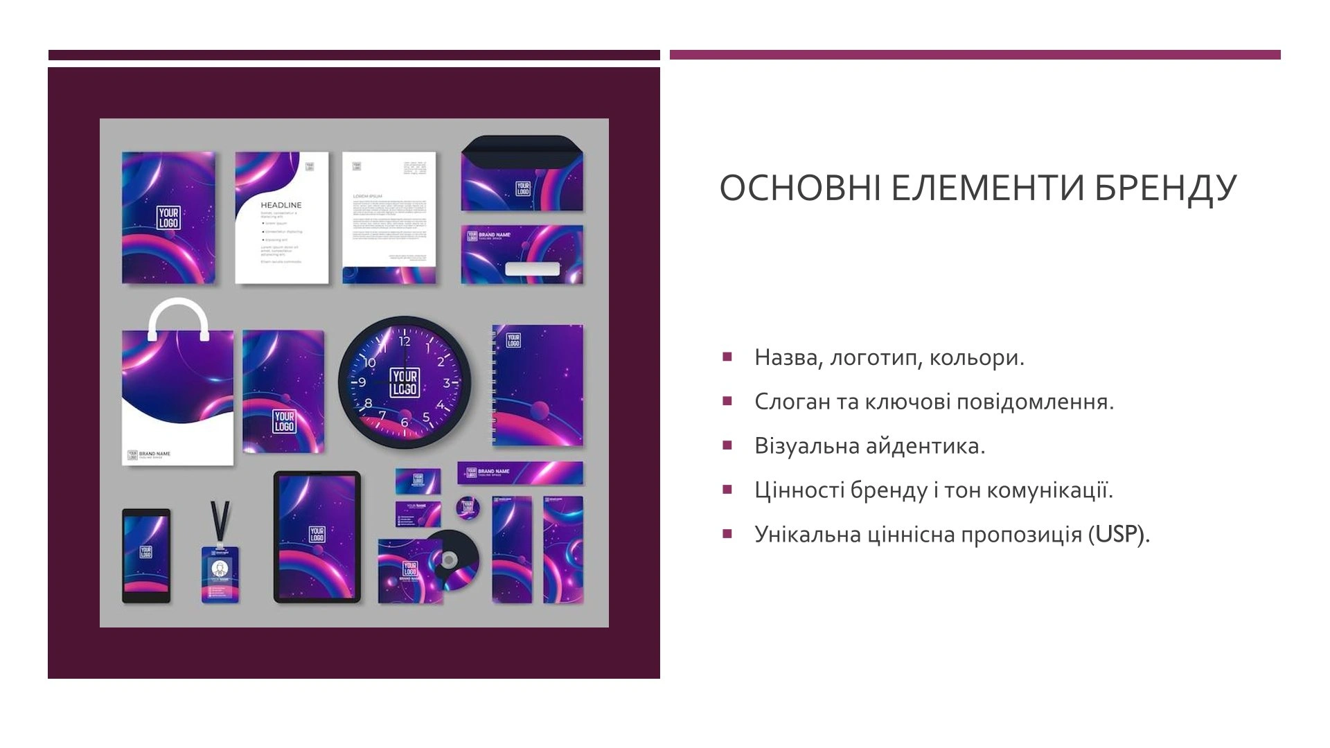 Branding als Instrument der Wettbewerbsfähigkeit – Präsentationsfolien (Ukrainisch)